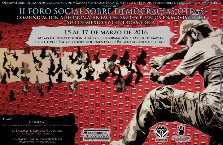 II Foro social sobre democracias otras en San&nbsp;Cristóbal
