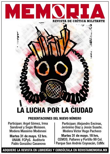 Presentaciones de la revista Memoria 258 Lucha por la&nbsp;ciudad