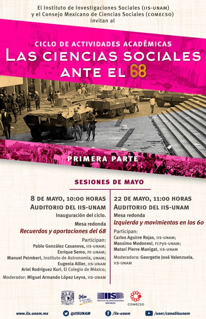 Las Ciencias Sociales ante el 68 mayo 2018