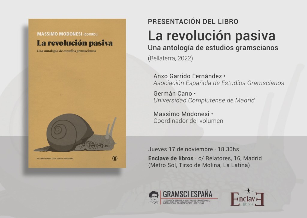 Presentación de La revolución pasiva en&nbsp;Madrid