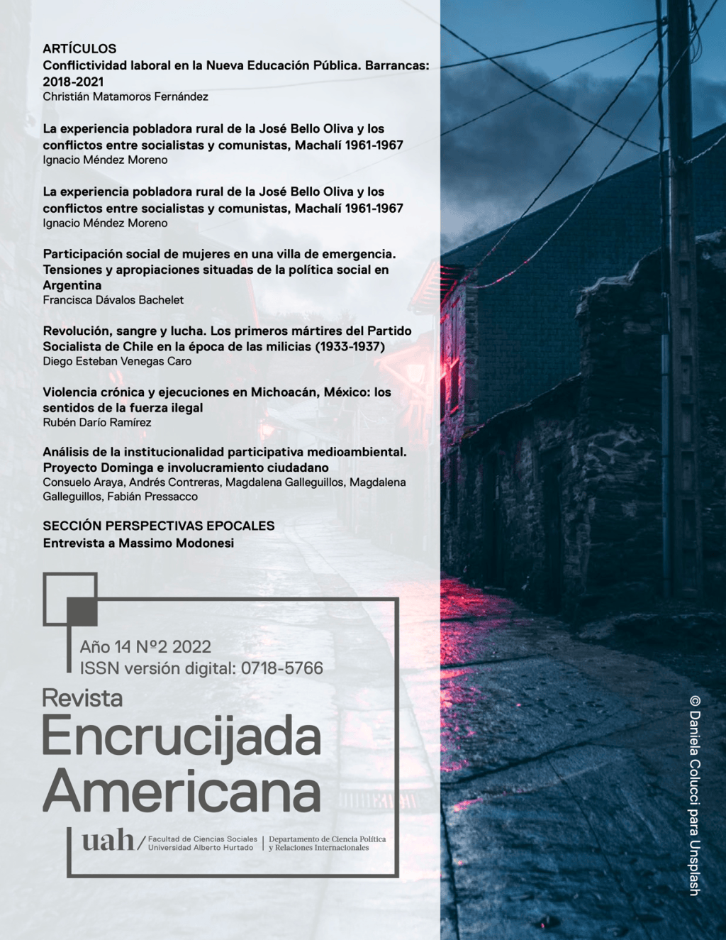 Una entrevista algo autobiográfica en  una revista&nbsp;chilena