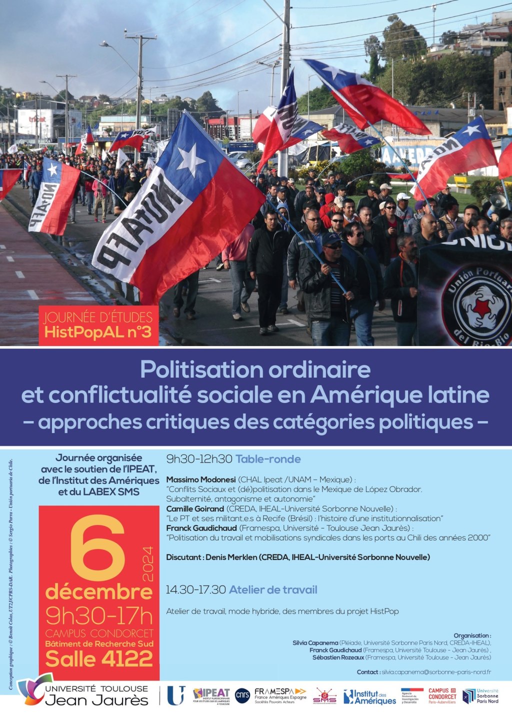 Mesa Politisation et conflictualité en Amérique Latine (Campus Condorcet,&nbsp;Paris)