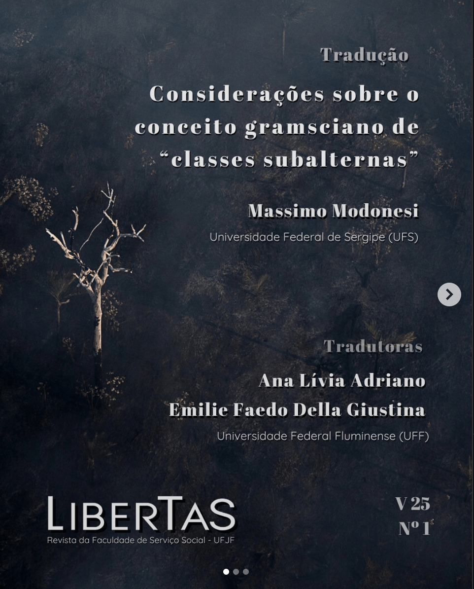 Considerações sobre o conceito gramsciano de «classes subalternas»l&nbsp;(portugués)