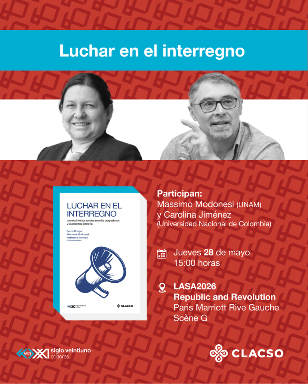 Presentación de libro Luchar en el&nbsp;interregno